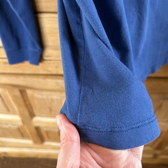 Vineyard Vines Shirt XS Navy Flags Men’s Long Sleeve Collar Prep Nautical - Flaw - Picture 13 of 13